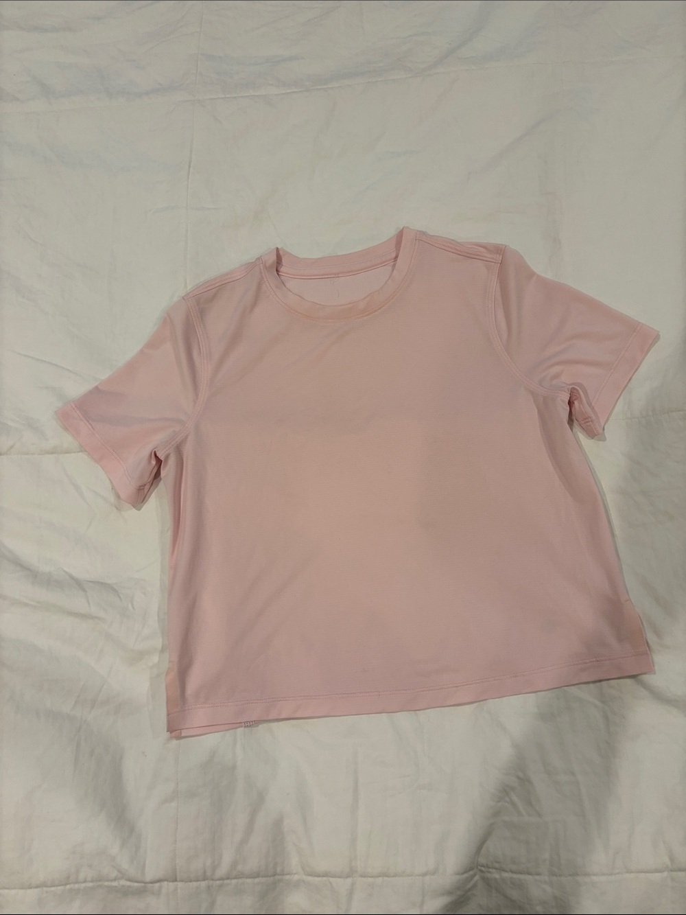lululemon athletica Soft Pink Crewneck Short Sleeve Tee
